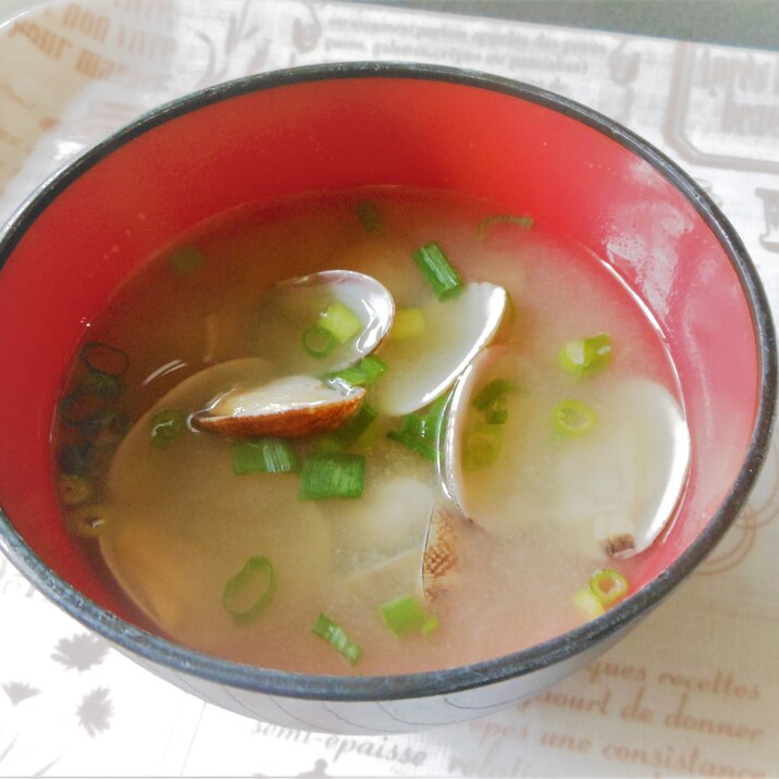 得技 あさりの味噌汁 砂抜き15分バージョン!